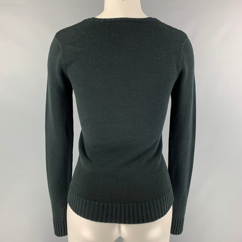 RALPH LAUREN Size XS Black Cotton Pullover