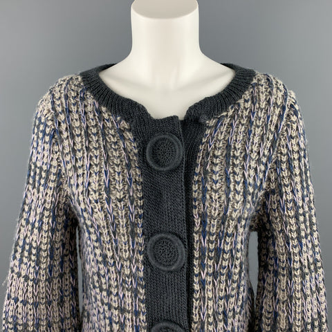 MARC by MARC JACOBS Taille M Veste en laine tricotée grise