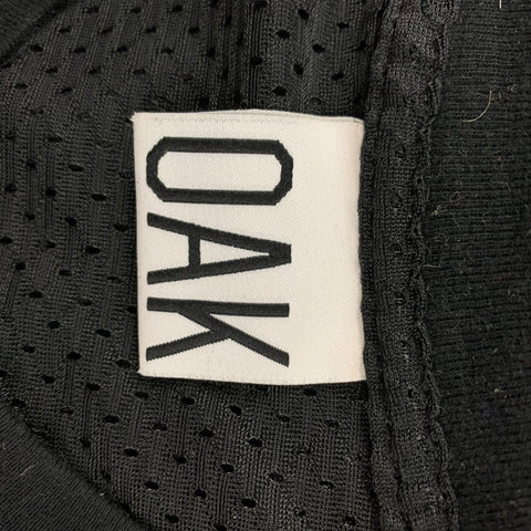 OAK Camiseta sin mangas con cuello redondo y malla de poliéster negra Talla M