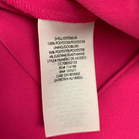 ALICE + OLIVIA Size 6 Pink Polyester Wide Leg Dress Pants