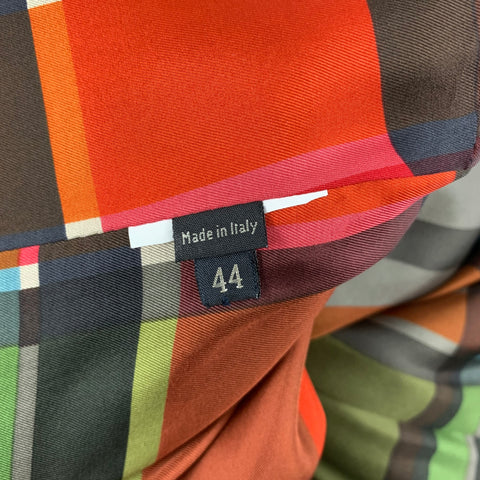Abrigo con botones en mezcla de lana color carbón oliva talla 8 de ETRO