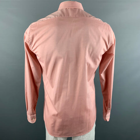 MAISON MARGIELA Size L Pink Cotton Long Sleeve Shirt