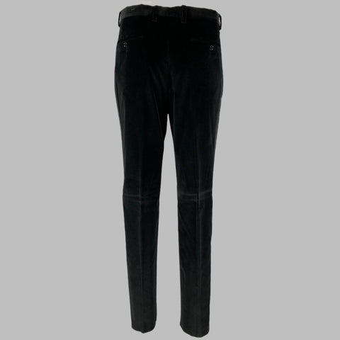 DOLCE & GABBANA Size 40 R Black Velvet Double Breasted 3 Piece Suit