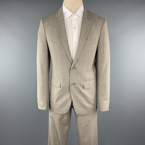 THEORY Size 38 Grey Solid Wool Notch Lapel 30 x 33 Suit