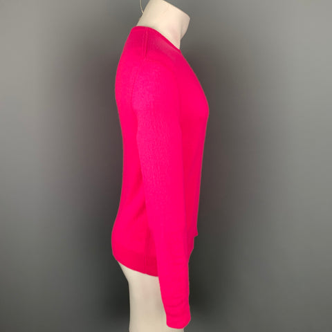 NICK WOOSTER x PAUL SHARK Size M Pink Cashmere / Nylon Crew-Neck Pullover