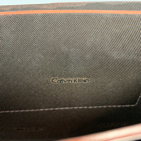 CALVIN KLEIN COLLECTION Tan Leather Rectangle Mini Bag