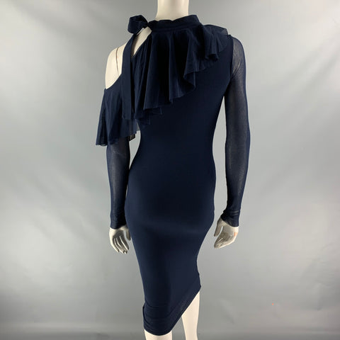 FUZZI Size XS Navy Solid  Polyamide Dress