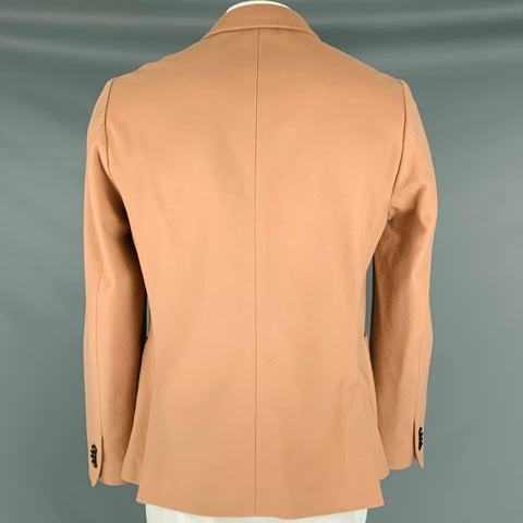 PAUL SMITH Taille 44 Manteau de sport à revers cranté en laine et cachemire rose