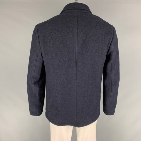 PAUL SMITH Size 42 Navy Merino Wool Single breasted Jacket