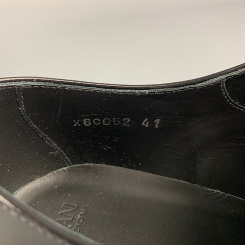 ARMANI COLLEZIONI Taille 8 Chaussures à lacets noires perforées à bout droit