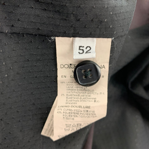 DOLCE & GABBANA Size 42 Brown & Black Wool Classic Vest