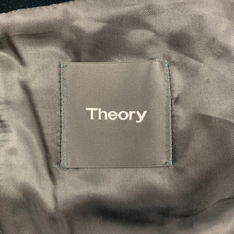 THEORY Size 36 Navy Black Velvet Cotton Peak Lapel Sport Coat