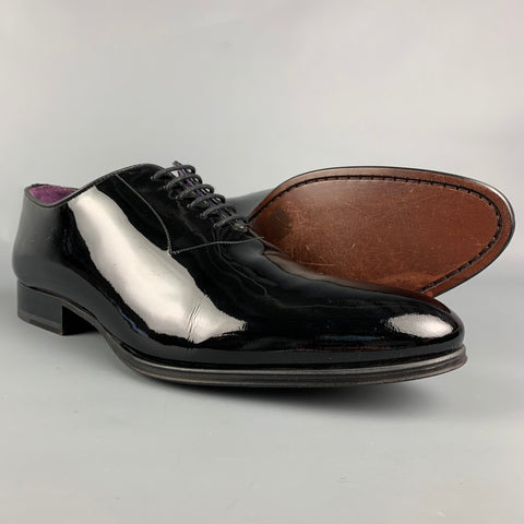 TO BOOT NY Size 8 Black Leather Lace Up Shoes