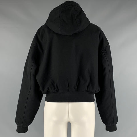 CARHARTT Size XS Black Cotton Nylon Bomber Jacket