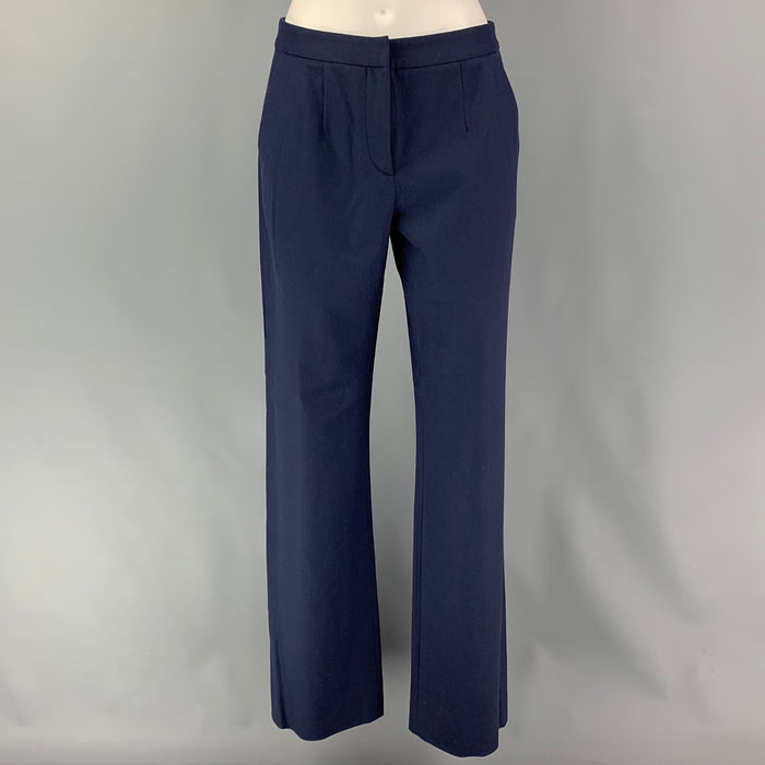 GIORGIO ARMANI Size 2 Navy Rayon Pleated Dress Pants