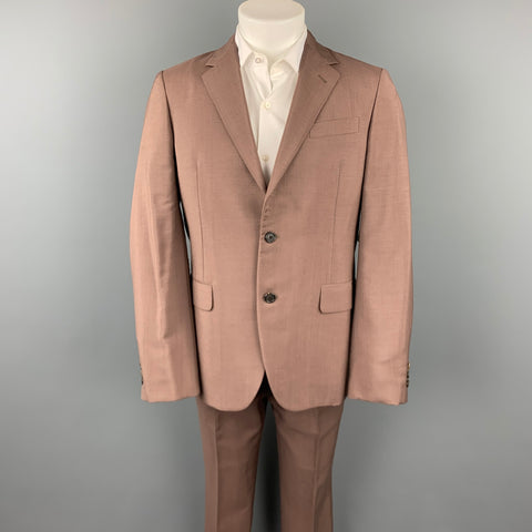PRADA Size 38 Brown Mohair / Wool Notch Lapel Suit