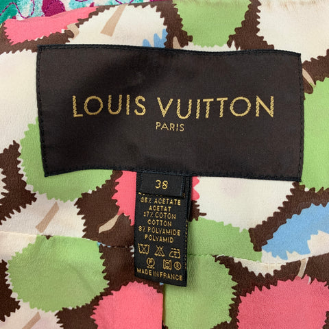 LOUIS VUITTON Size 6 Multi-Color Embroidered Polyester Blend Jacket