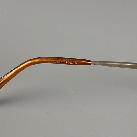 Vintage MATSUDA Black Red Silver Metal Prescription Eyewear