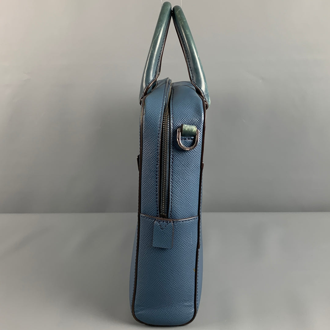 MICHAEL KORS Blue Leather Briefcase