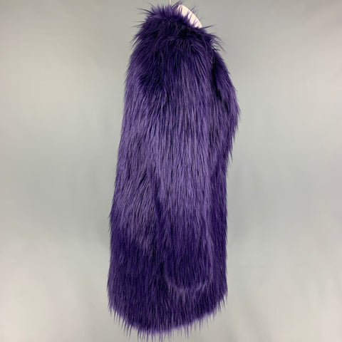 MICHAEL by MICHAEL KORS Taille XS Manteau texturé modacrylique violet