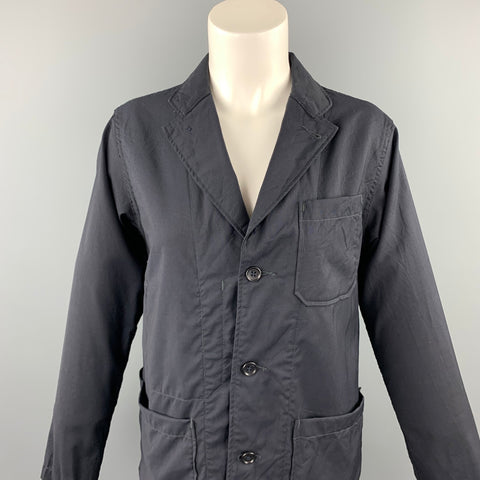 ENGINEERED GARMENTS Taille S Manteau à revers cranté en laine noire