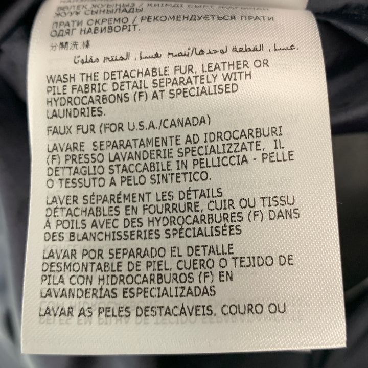 MONCLER GRENOBLE Size XXL Green Navy Fleece Zip Up Jacket