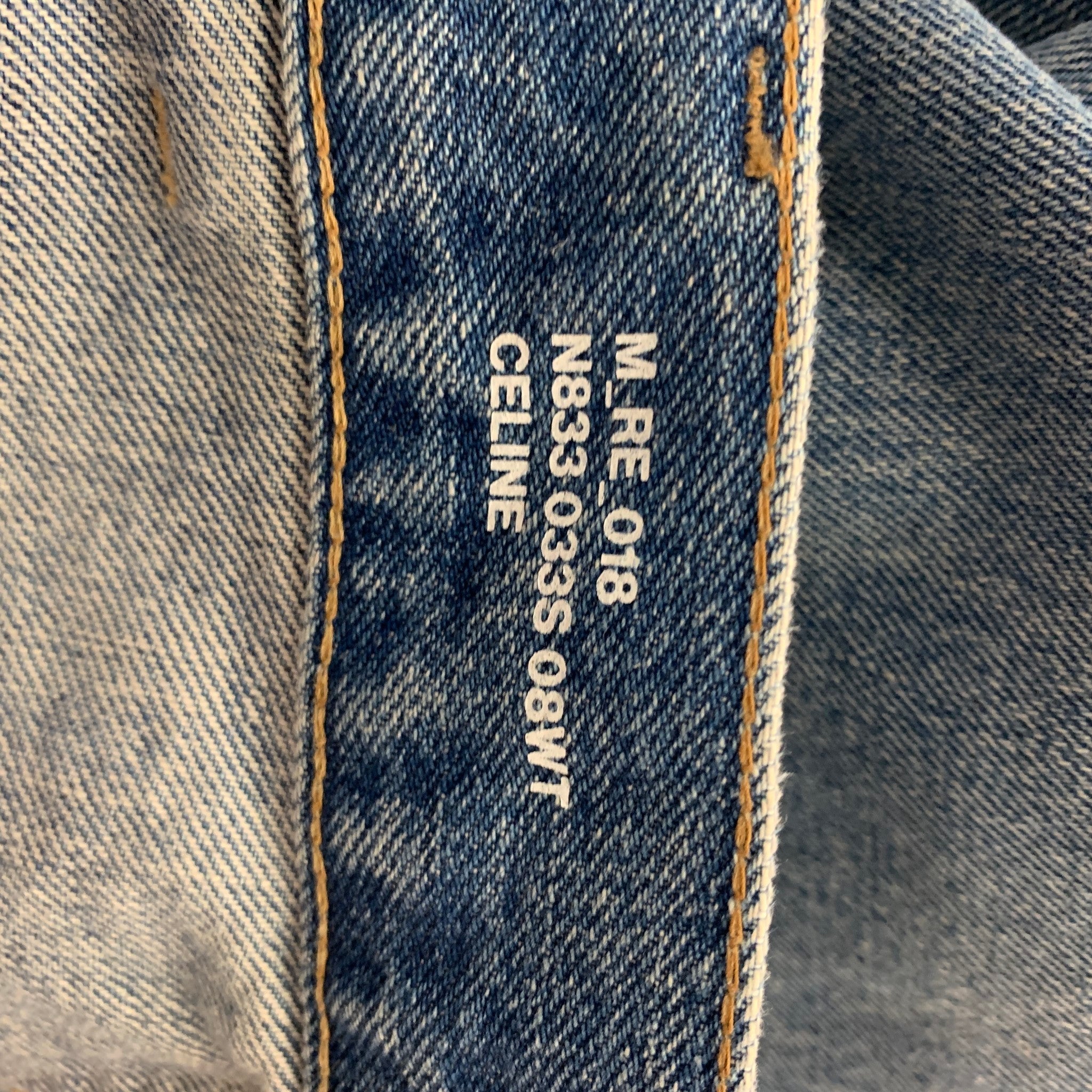 CELINE::ジーンズ:27[RESALE] CELINE Size 27 Blue Cotton Distressed Jeans – Sui Generis