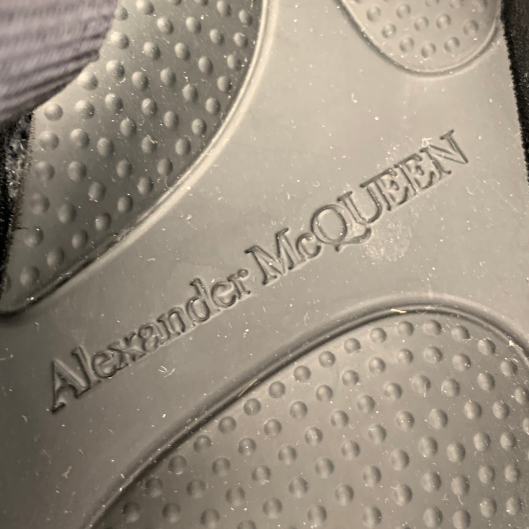 ALEXANDER MCQUEEN Size 9 Black Mixed Materials Polyamide Sandals