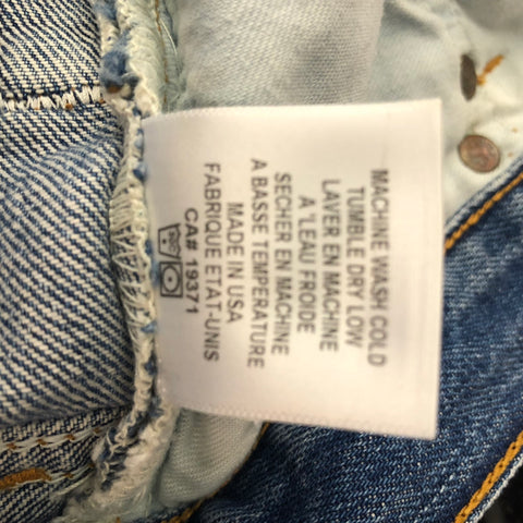 LEVIS BY RE/DONE Size 27 Light Blue Denim Washed Jeans