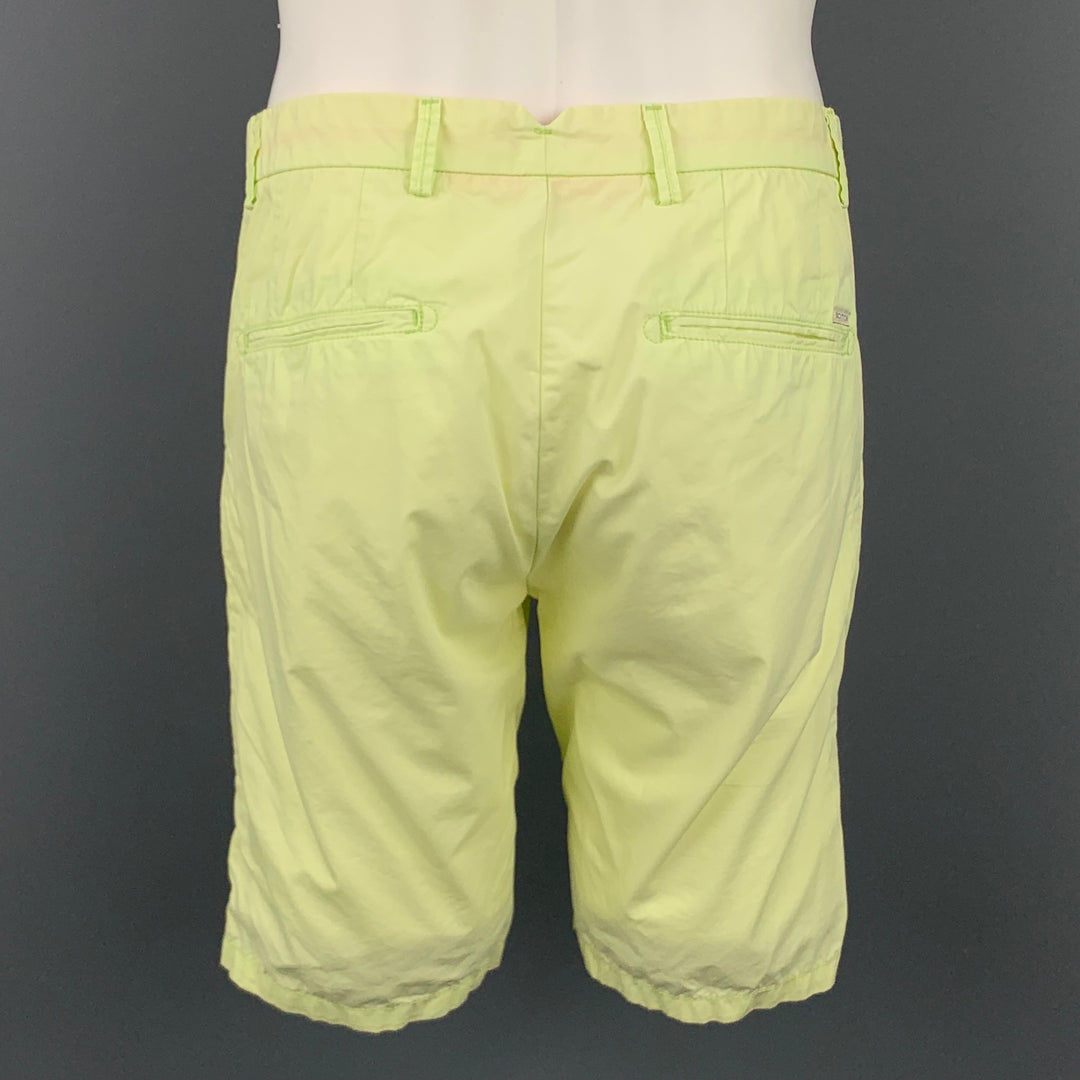 SCOTCH AND SODA Size 31 Light Yellow Cotton Zip Fly Shorts