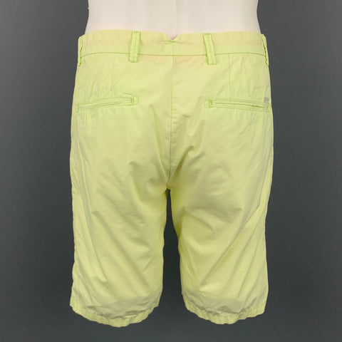 SCOTCH AND SODA Size 31 Light Yellow Cotton Zip Fly Shorts
