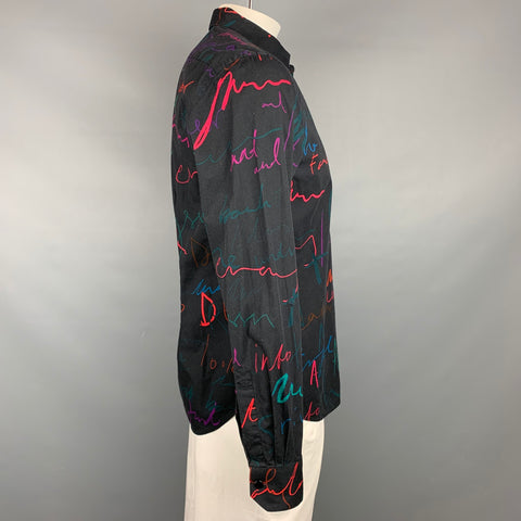 PAUL SMITH Size L Multi-Color Print Cotton Button Up Long Sleeve Shirt