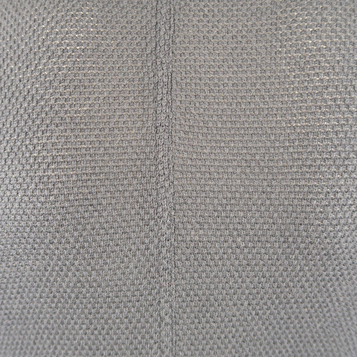 ADAM KIMMEL L Navy Textured Cotton Peak Lapel Cardigan Jacket