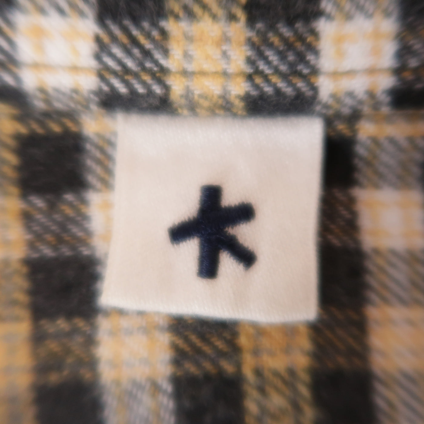 ADAM KIMMEL Size M Yellow Plaid Cotton Button Down Long Sleeve Shirt