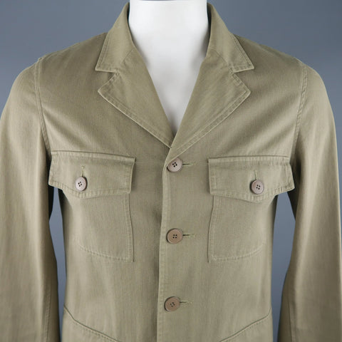 AGNES B. 38 Khaki Cotton Jacket AGNES B.