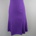 AKRIS Size 8 Purple Jersey Short Sleeve Dress AKRIS