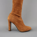 ALBERTA FERRETTI Size 9 Tan Suede Thigh High Boots ALBERTA FERRETTI