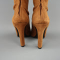 ALBERTA FERRETTI Size 9 Tan Suede Thigh High Boots ALBERTA FERRETTI