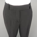 ALEXANDER MCQUEEN Size 2 Black Acetate Blend  Dress Pants ALEXANDER MCQUEEN