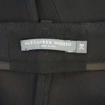 ALEXANDER MCQUEEN Size 2 Black Acetate Blend  Dress Pants
