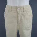ALEXANDER MCQUEEN Size 6 Beige Denim Side Stripe Skinny Jeans ALEXANDER MCQUEEN