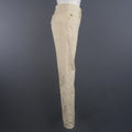 ALEXANDER MCQUEEN Size 6 Beige Denim Side Stripe Skinny Jeans ALEXANDER MCQUEEN