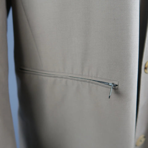 ALLEGRI 40 Dark Khaki Light Weight Wool Blend Car Coat ALLEGRI