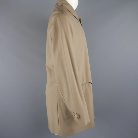 ALLEGRI 40 Dark Khaki Light Weight Wool Blend Car Coat ALLEGRI