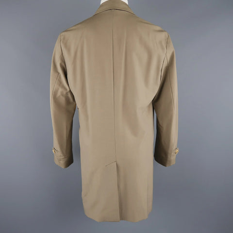 ALLEGRI 40 Dark Khaki Light Weight Wool Blend Car Coat ALLEGRI