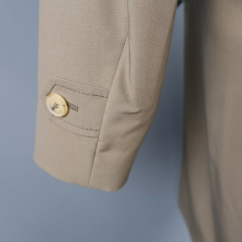 ALLEGRI 40 Dark Khaki Light Weight Wool Blend Car Coat ALLEGRI