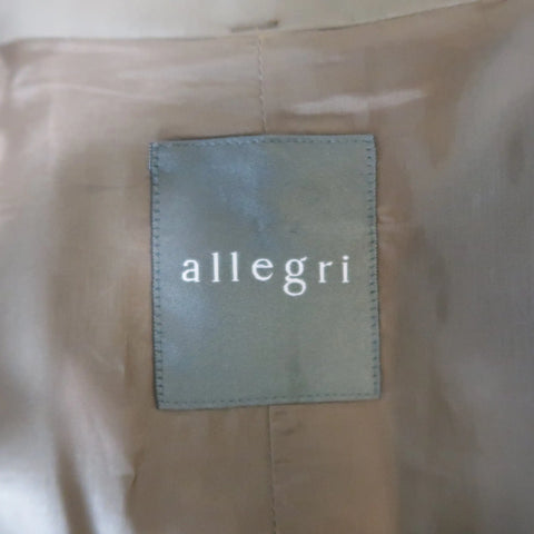 ALLEGRI 40 Dark Khaki Light Weight Wool Blend Car Coat ALLEGRI