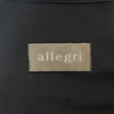 ALLEGRI 40 Navy Solid Cotton Blend Hidden Placket Zip Pocket Jacket