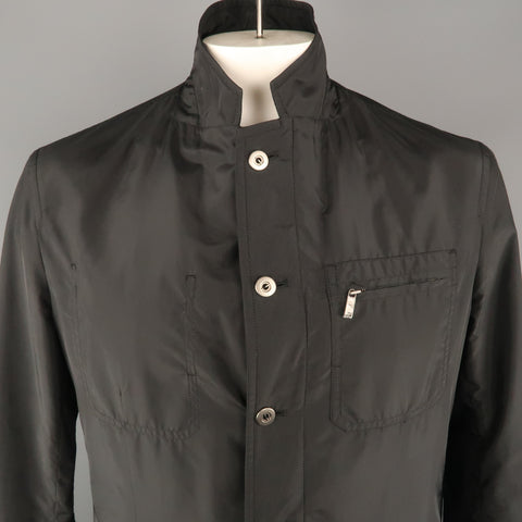 ALLEGRI 42 Black Polyester Notch Lapel  Jacket
