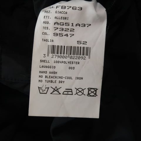 ALLEGRI 42 Black Polyester Notch Lapel  Jacket